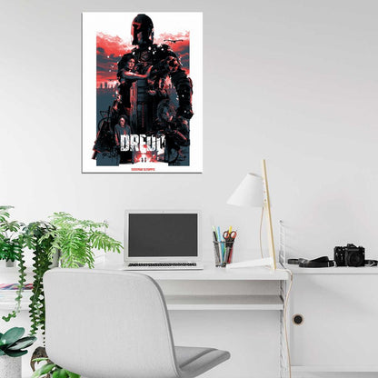 Dredd 2012 Movie Karl Urban Wall Art Print Poster