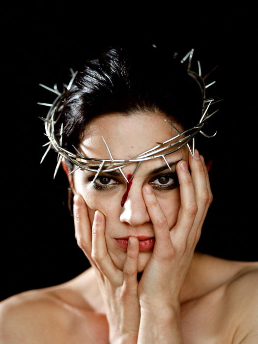 Asia Argento Crown of Thorns Blood Hot Actress Model Portrait Wall Art Print Poster
