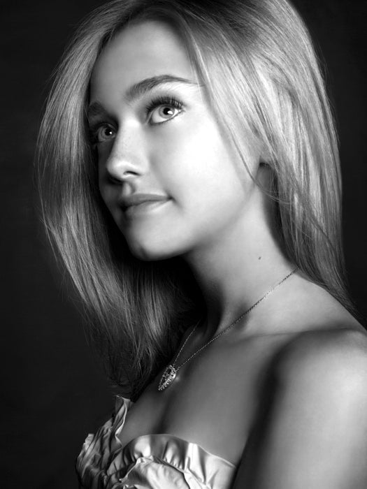 Dakota Fanning Beautiful Actress BW Hot Portrait Wall Art Print Poster