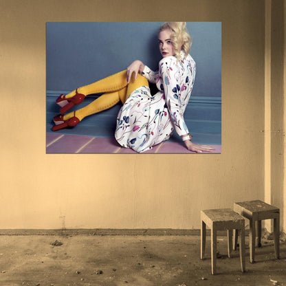 Elle Fanning Hot Beautiful Cute Actress Wall Art Print Poster