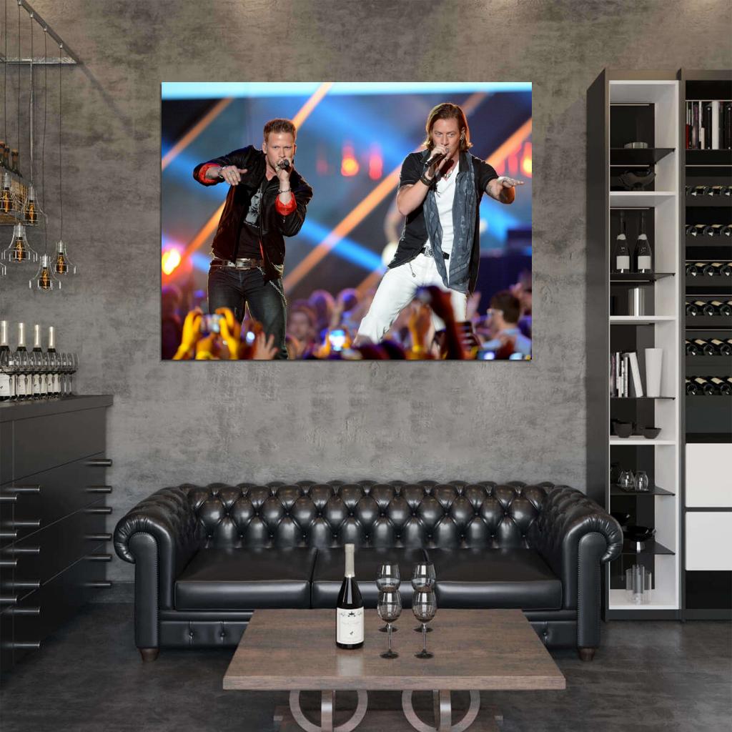 Florida Georgia Line Live Concert Country Rock Music Wall Art Print Poster