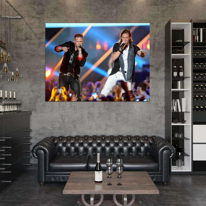 Florida Georgia Line Live Concert Country Rock Music Wall Art Print Poster