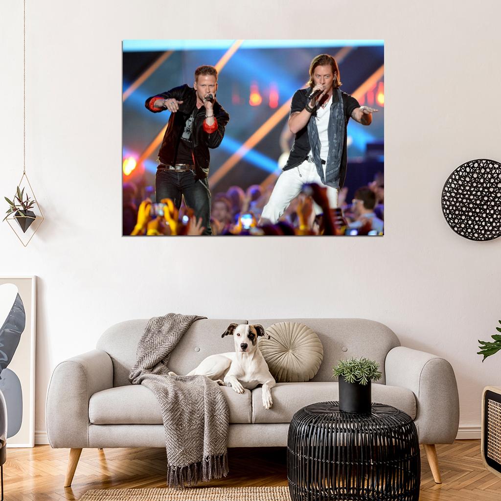 Florida Georgia Line Live Concert Country Rock Music Wall Art Print Poster