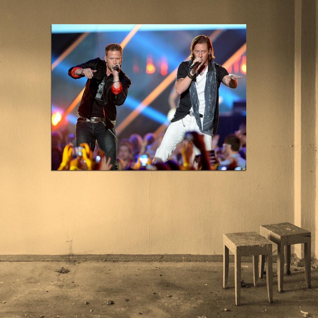 Florida Georgia Line Live Concert Country Rock Music Wall Art Print Poster