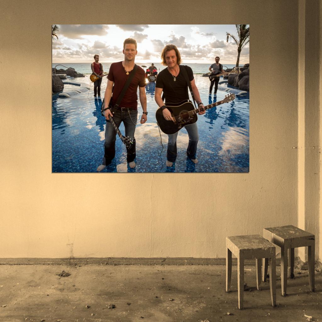 Florida Georgia Line Band Country Rock Music Wall Art Print Poster