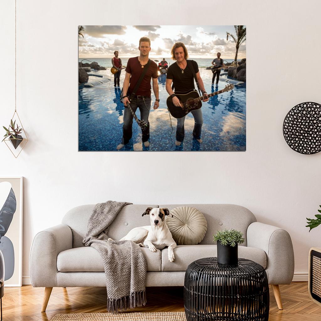 Florida Georgia Line Band Country Rock Music Wall Art Print Poster