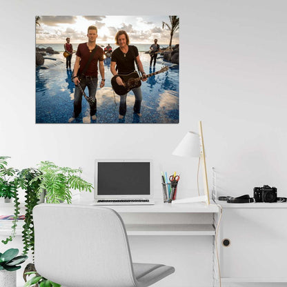 Florida Georgia Line Band Country Rock Music Wall Art Print Poster
