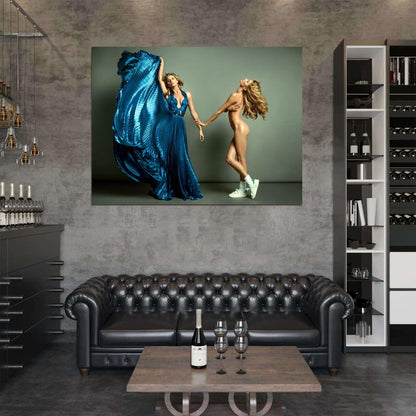 Gisele Bundchen Hot Model Sexy Nude Naked Body Wall Art Print Poster