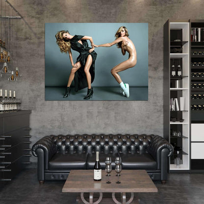 Gisele Bundchen Hot Model Sexy Nude Naked Body Wall Art Print Poster