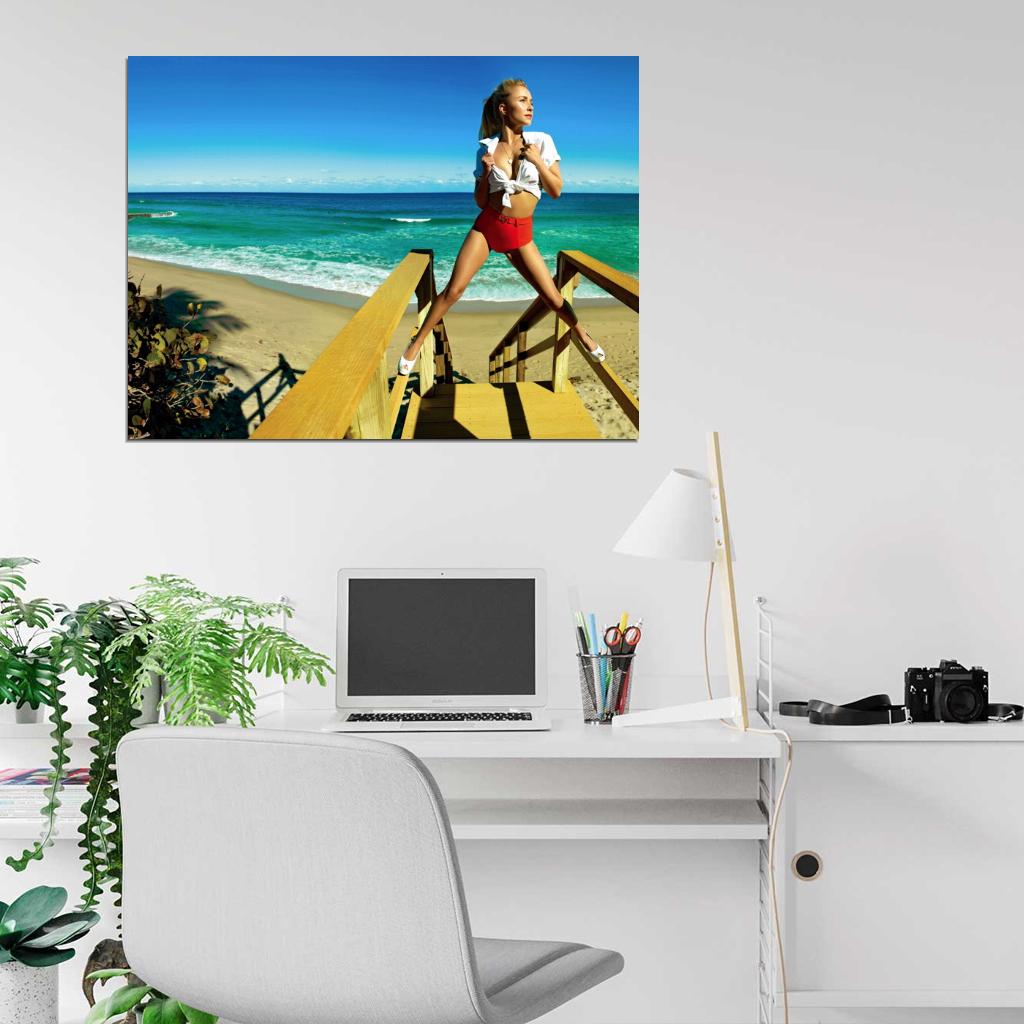 Hayden Panettiere Hot Actress Sexy Model Beach Wall Art Print Poster