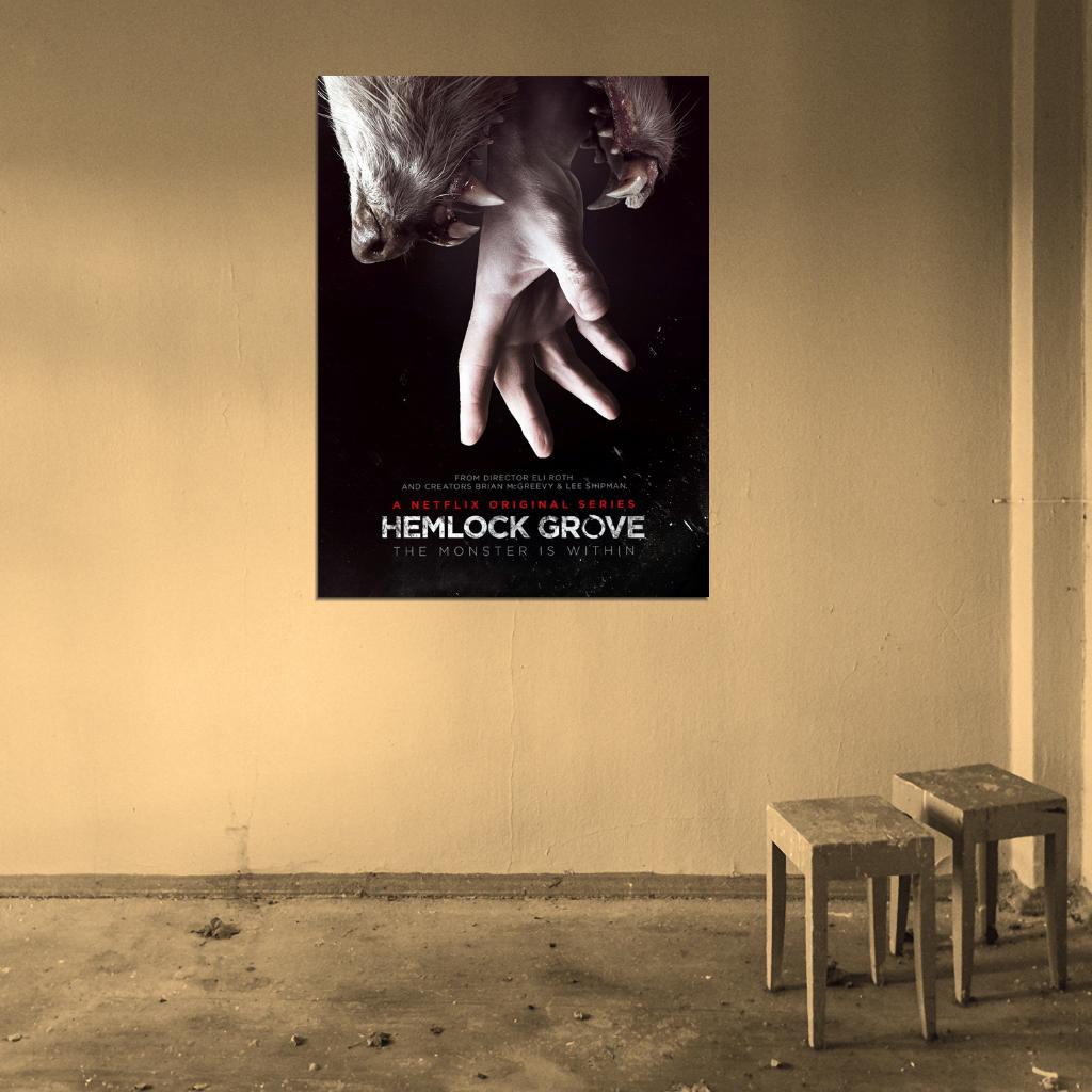 Hemlock Grove Werewolf TV Series Wall Art Print Poster