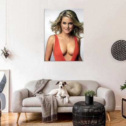 Jeanette Biedermann Hot Actress Sexy Singer Wall Art Print Poster