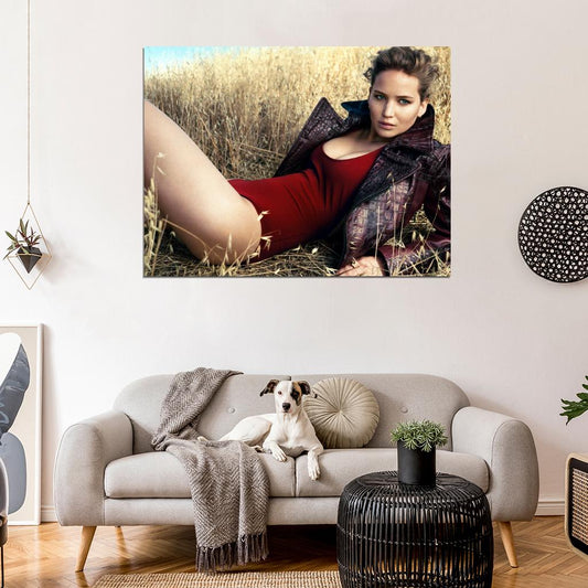 Jennifer Lawrence Hot Actress Sexy Girl Wall Art Print Poster