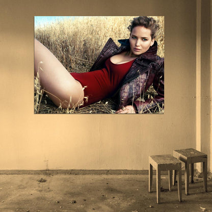 Jennifer Lawrence Hot Actress Sexy Girl Wall Art Print Poster