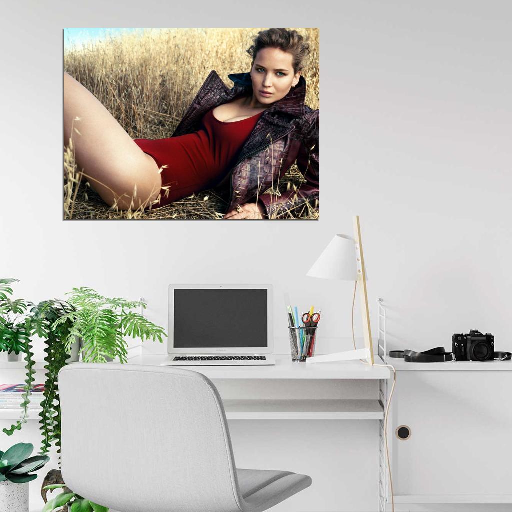 Jennifer Lawrence Hot Actress Sexy Girl Wall Art Print Poster