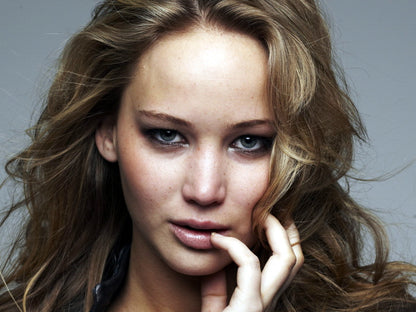 Jennifer Lawrence Hot Actress Beautiful Portrait Wall Art Print Poster