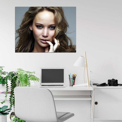 Jennifer Lawrence Hot Actress Beautiful Portrait Wall Art Print Poster