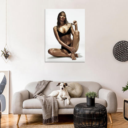 Jennifer Lawrence Hot Actress Sexy Body Underwear Lingerie Wall Art Print Poster