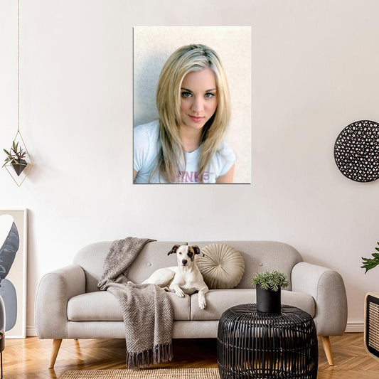 Kaley Cuoco Cute Actress Beautiful Penny The Big Bang Theory Portrait Wall Art Print Poster