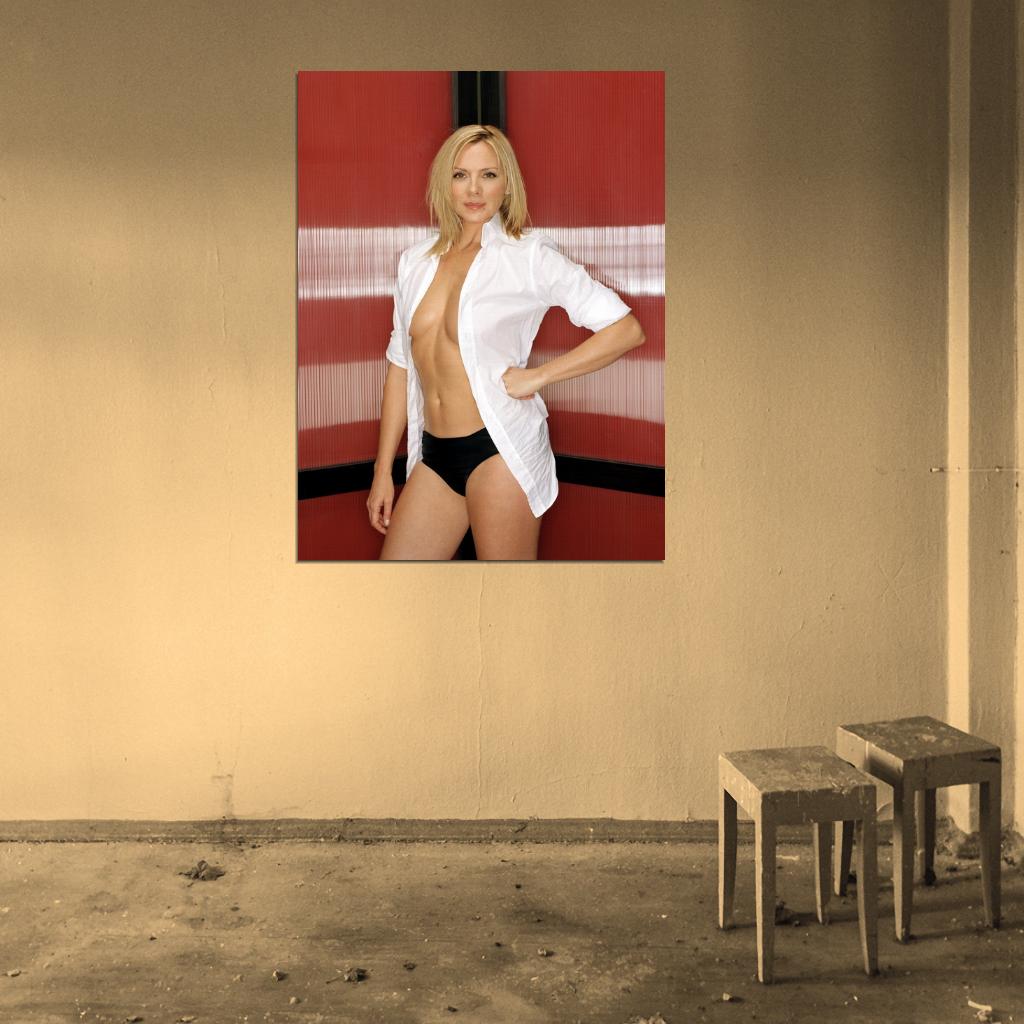 Kim Cattrall Hot Actress Sexy Topless Wall Art Print Poster