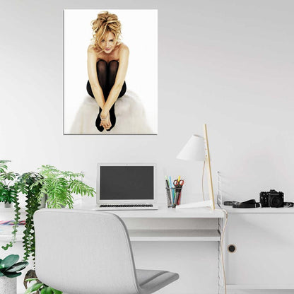 Kim Cattrall Hot Actress Sexy Stocking Wall Art Print Poster