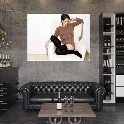 Kristen Stewart Hot Actress Sexy Stocking Wall Art Print Poster