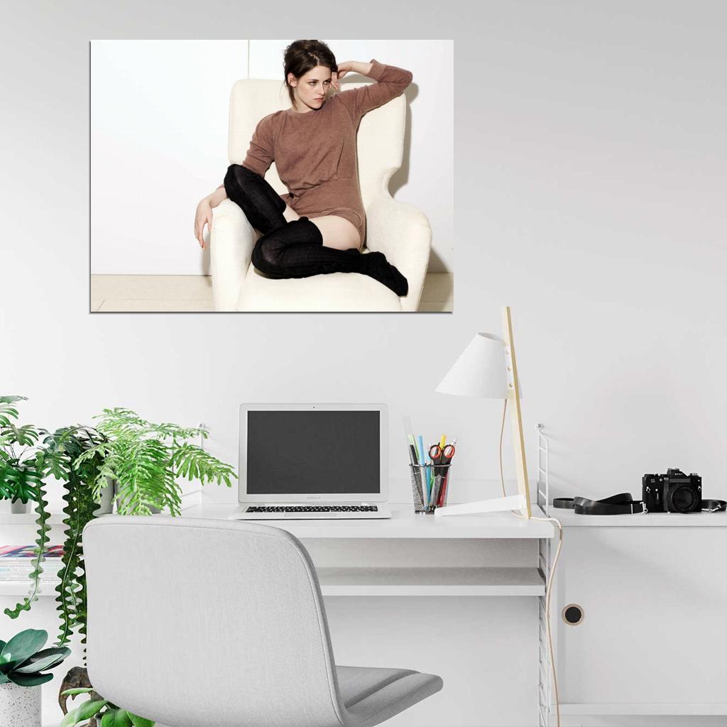 Kristen Stewart Hot Actress Sexy Stocking Wall Art Print Poster