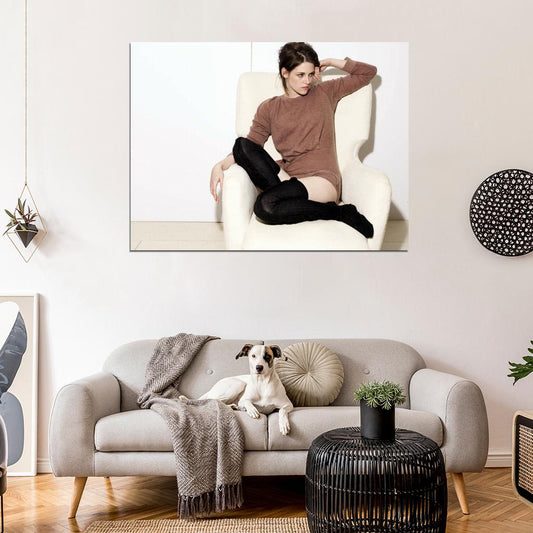 Kristen Stewart Hot Actress Sexy Stocking Wall Art Print Poster