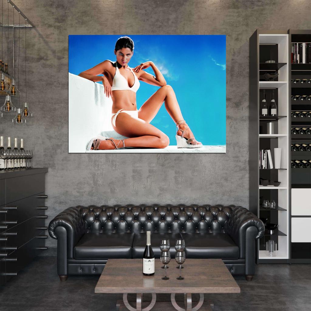 Laetitia Casta Hot Model Sexy Bikini Lingerie Wall Art Print Poster