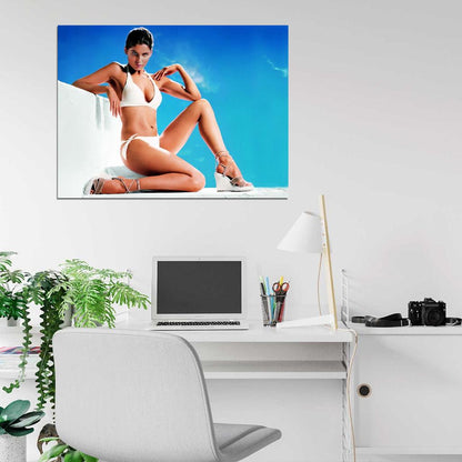 Laetitia Casta Hot Model Sexy Bikini Lingerie Wall Art Print Poster
