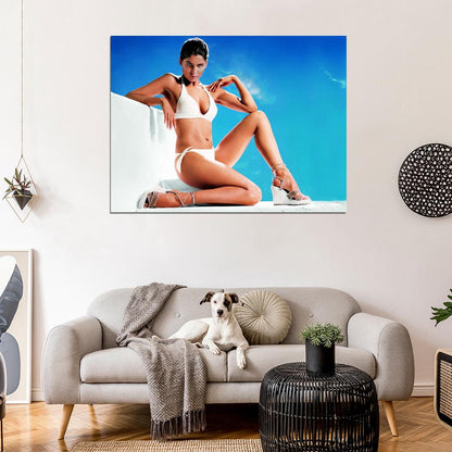 Laetitia Casta Hot Model Sexy Bikini Lingerie Wall Art Print Poster