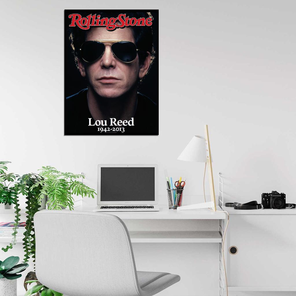 Lou Reed Art Rock Music Singer Portrait 1942-2013 Wall Art Print Poster