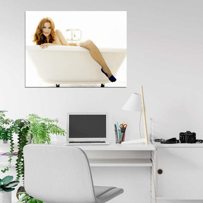 Marcia Cross Hot Actress Sexy Stocking Nude Topless Wall Art Print Poster