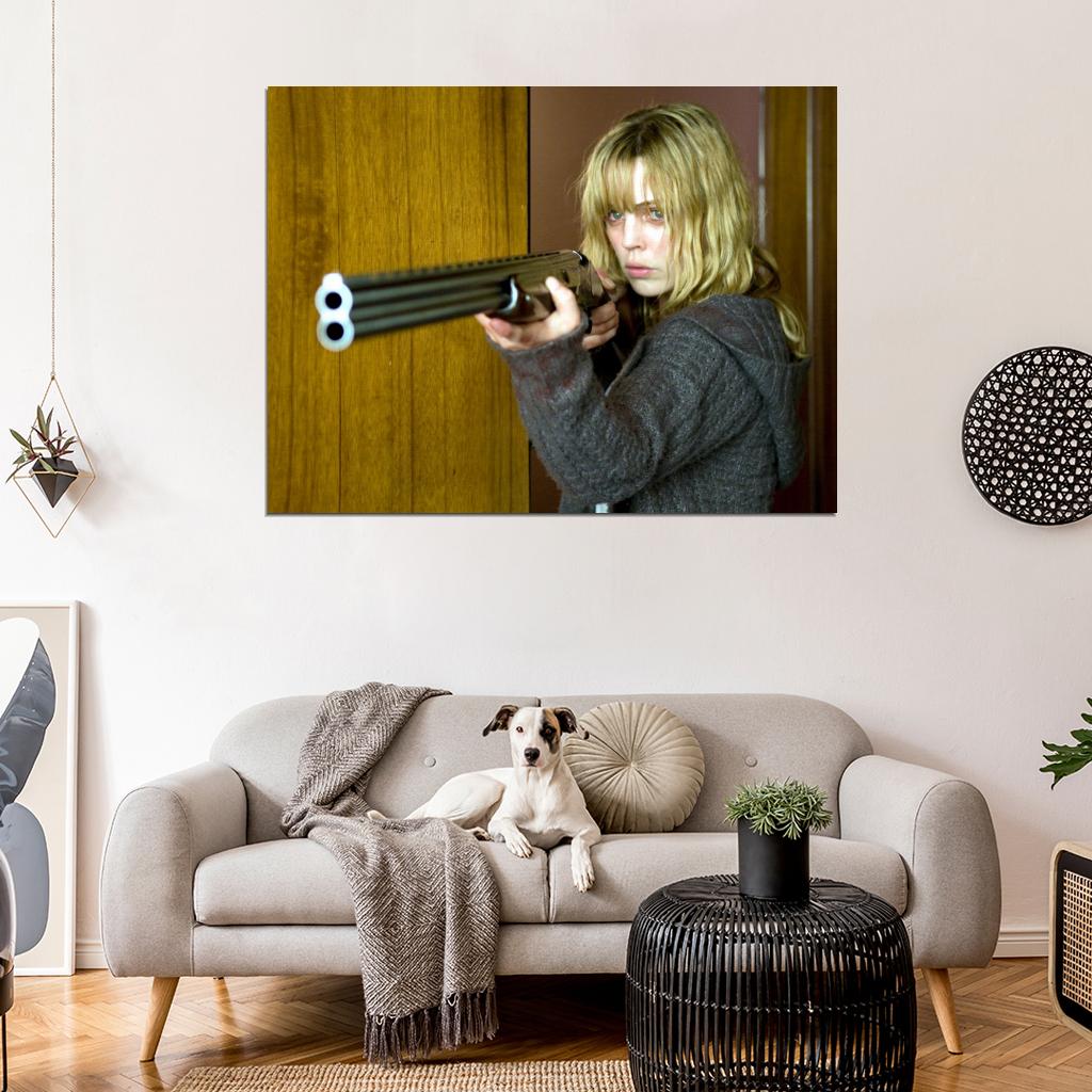 Melissa George Triangle Movie Shotgun Weapon Wall Art Print Poster