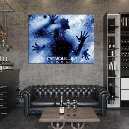Pendulum Crush Drum and Bass Electronic Rock Band Art Wall Art Print Poster