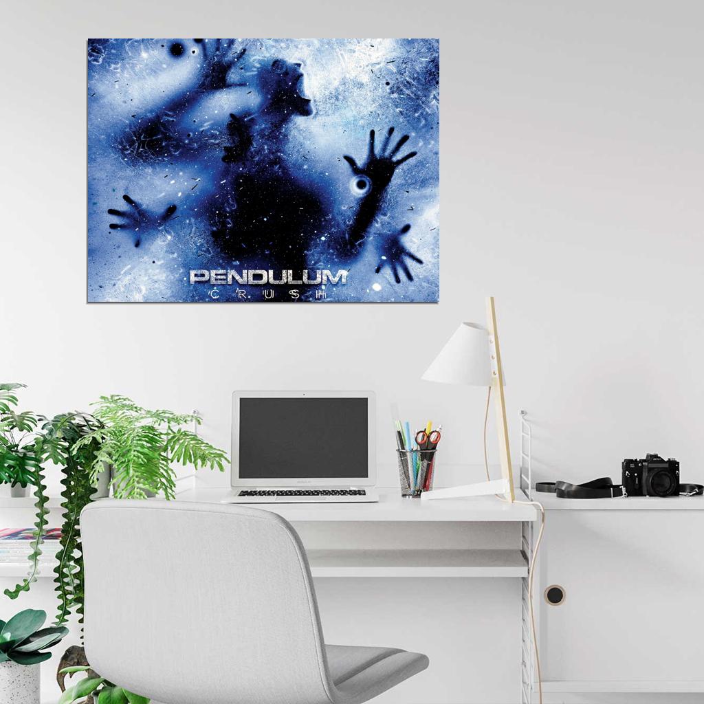 Pendulum Crush Drum and Bass Electronic Rock Band Art Wall Art Print Poster