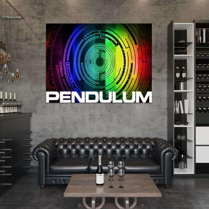 Pendulum Drum and Bass Electronic Rock Band Art Wall Art Print Poster