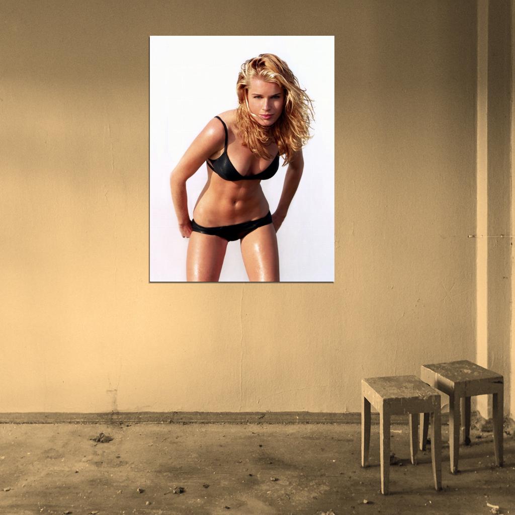 Rebecca Romijn Hot Actress Sexy Model Beautiful Body Bikini Wall Art Print Poster