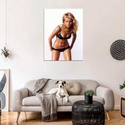 Rebecca Romijn Hot Actress Sexy Model Beautiful Body Bikini Wall Art Print Poster