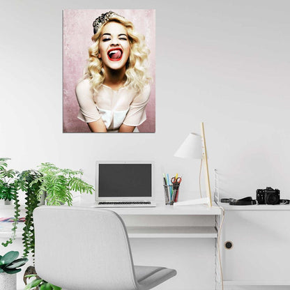 Rita Ora Beautiful Singer Hot Actress Funny Wall Art Print Poster