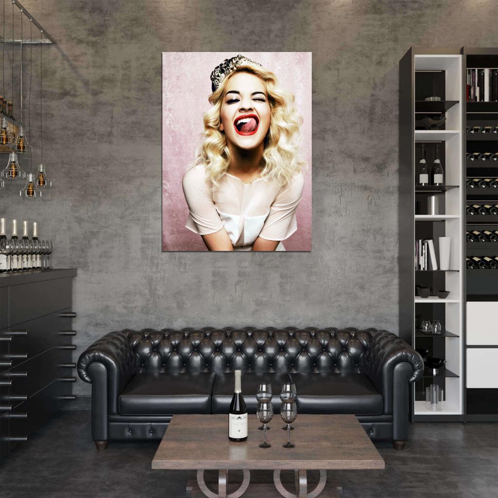 Rita Ora Beautiful Singer Hot Actress Funny Wall Art Print Poster
