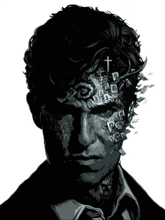 True Detective Rust Cohle Matthew McConaughey Portrait Painting Art Wall Art Print Poster
