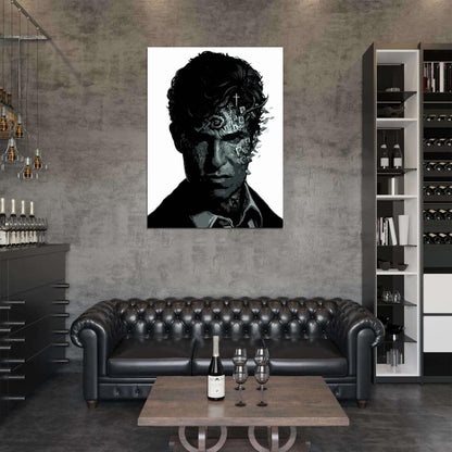 True Detective Rust Cohle Matthew McConaughey Portrait Painting Art Wall Art Print Poster