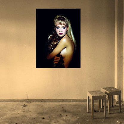 Uma Thurman Hot Actress Sexy Topless Wall Art Print Poster