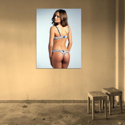 Xenia Deli Hot Young Model Sexy Girl Lingerie Butt Wall Art Print Poster