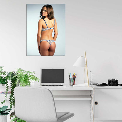 Xenia Deli Hot Young Model Sexy Girl Lingerie Butt Wall Art Print Poster