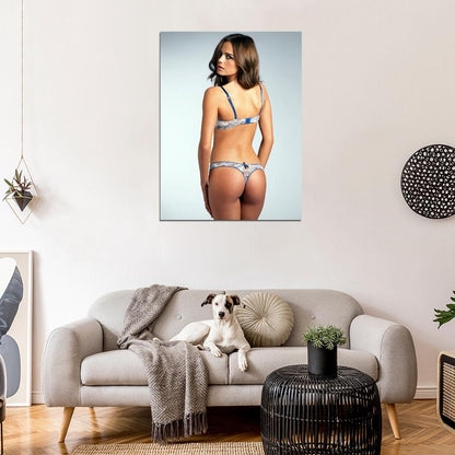 Xenia Deli Hot Young Model Sexy Girl Lingerie Butt Wall Art Print Poster