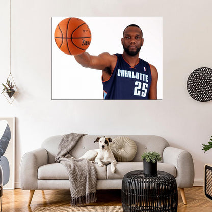 Al Jefferson Charlotte Bobcats Basketball Sport Wall Art Print Poster