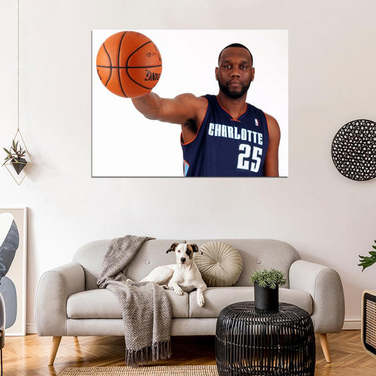 Al Jefferson Charlotte Bobcats Basketball Sport Wall Art Print Poster