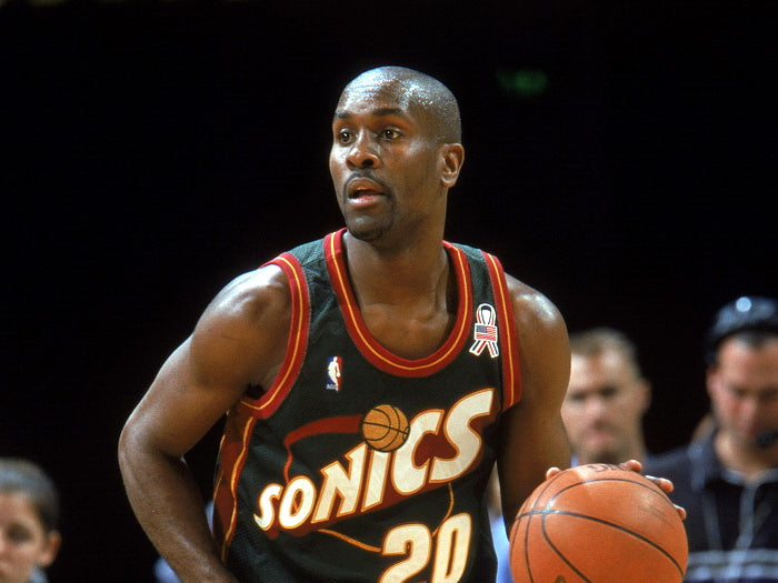 Gary Payton The Glove Retro Basketball Sport Wall Art Print Poster